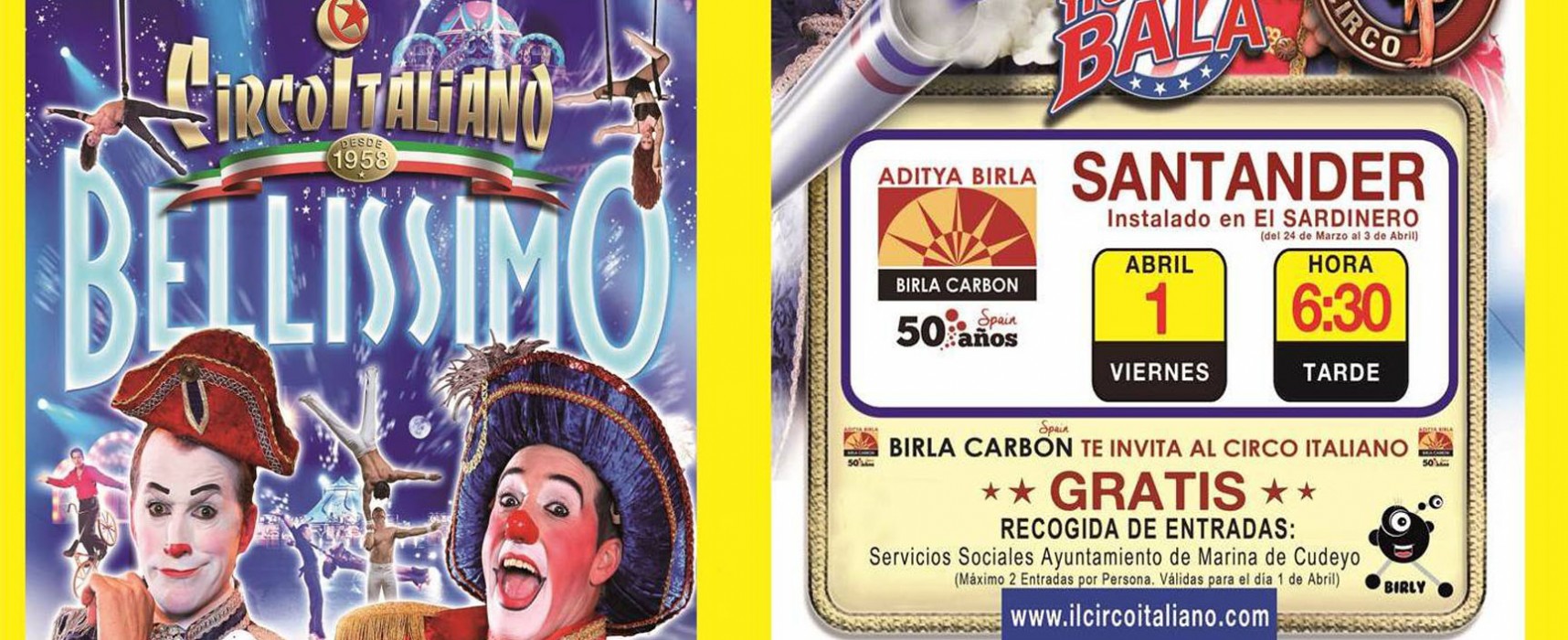 Birla Carbon Spain invita a empleados y familiares al circo